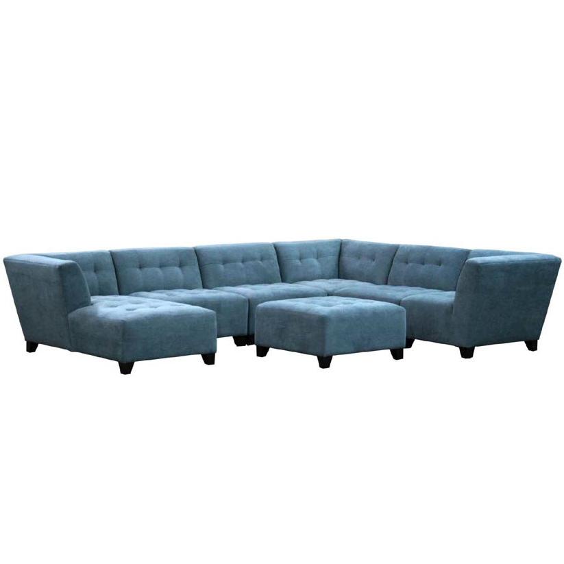 Jonathan Louis Belaire Contemporary Sectional with Tufted Seat and Seat
